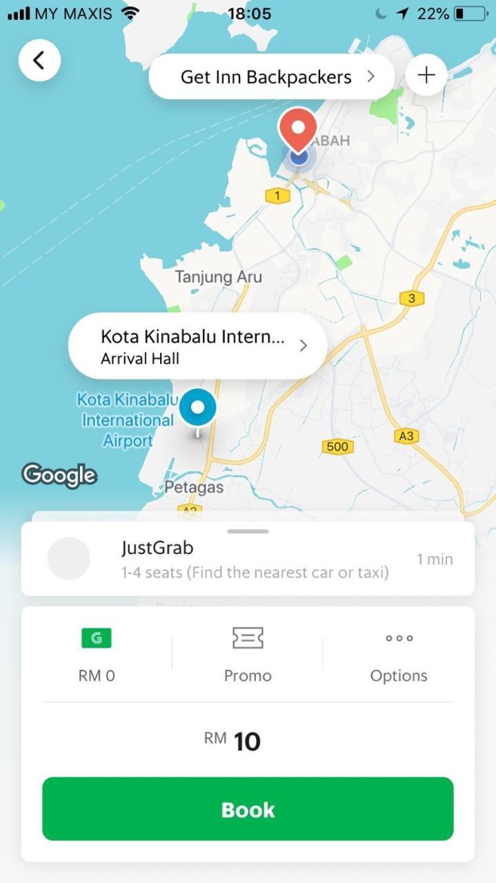Get Inn Backpackers Kota Kinabalu Bagian luar foto