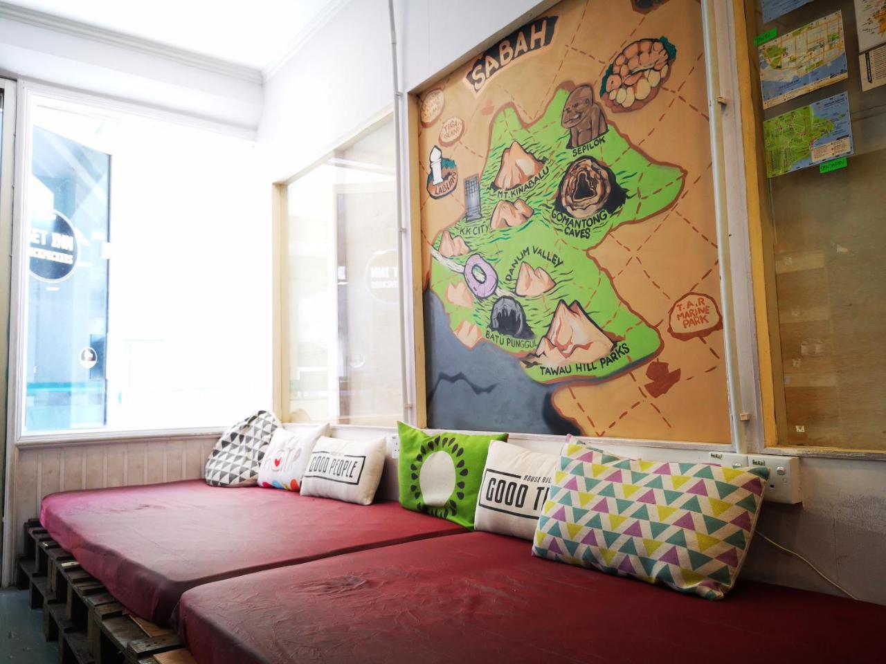 Get Inn Backpackers Kota Kinabalu Bagian luar foto